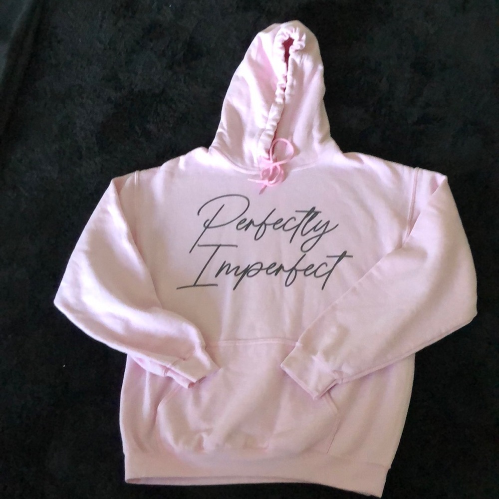 Perfectly‎ Imperfect Pink Hoodie